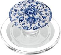 French Blue & White, Toile De Jouy Pattern PopSockets PopGrip for MagSafe