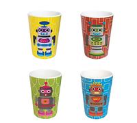 French Bull 4pc Kids Juice Cup Set - Robots