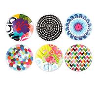 French Bull Assorted Melamine Plates-6 Piece Set, 9" Salad