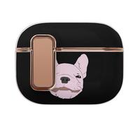 French Bull Dog Hard Shell Case Skin Accessories Cover with Secure Lock Clip Compatible with AirPods Pro 2