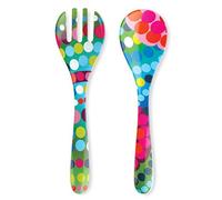 French Bull Salad Server 2 Piece Set - Melamine Dinnerware - 13" - Outdoor, Party, Utensils - Bindi