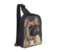 French Bulldog 1 Printed Chest Bag Sling Bag for Men Women, Waterproof Crossbody Backpack Men Bag for Runner Workout Hiking Cycling Travel