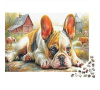 French Bulldog 1000 Pc Collector’s Puzzle, Puzzles Mind Relaxation Game, Fun Home Activity, Adult Jigsaw 38x26cm/1000pcs