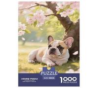 French Bulldog 1000 Piece Jigsaw Puzzle For Adults Challenging Game Stress Relief Puzzle Cultivate The Spirit of Teamwork for Family Decorations 38x26cm/1000pcs