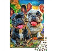 French Bulldog 1000 Piece Jigsaw Puzzle for Family - Fun Challenge for Adults & Kids, 52x38cm/1000pcs
