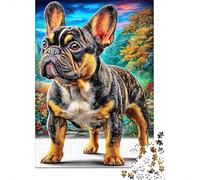 French Bulldog 1000 Piece Jigsaw Puzzle with Whimsical Design - A Charming Challenge for Adults And Kids Age 14 Years Up52x38cm/1000pcs