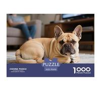 French Bulldog 1000 Piece Jigsaw Puzzles Fun Challenging Modern Pet Dog Puzzles Game for The Whole Gifts for Women Men 70x50cm/1000pcs