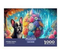 French Bulldog 1000 Piece Jigsaw Puzzles Toy Giftg Ifts for Adults The Jigsaw Challenge Educational Games Decoration Pet 52x38cm/1000pcs