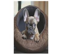 French Bulldog 1000 Piece Wooden Jigsaw Puzzles for Adults Puzzle Learning Educational Toys Family Games for Kids Jigsaws 78×53cm