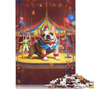 French Bulldog 1000 Pieces Jigsaw Puzzle for Adults Intellectual Game Jigsaw Puzzle Toys for Adults 1000pcs (38x26cm)