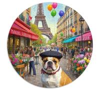 French Bulldog 1000 Pieces Jigsaw Puzzles For Adults Challenging Game Stress Relieving Entertainment Cultivate The Spirit of Teamwork for Adults And Kids, Age 12 Years Up 1000pcs (67.5x67.5cm)