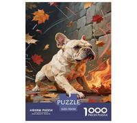French Bulldog 1000 Pieces Premium Jigsaw Age 14+ for Adults Quirky, Abstract Design, Home Decoration, Educational, Challenging 70x50cm/1000pcs