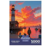 French Bulldog 1000 Pieces Premium Jigsaw Puppy Age 12+ Cool Collage Effect, Home Decoration, Educational, Challenging Puzzle Games 52x38cm/1000pcs