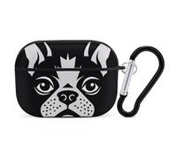 French Bulldog AirPods Pro Protective Case Cute Earphone Protective Covers with Keychain Ring - Compatible with AirPod Pro 2nd / 1st Generation