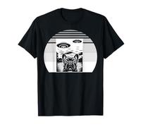 French Bulldog Alien Encounter UFO Lights T-Shirt