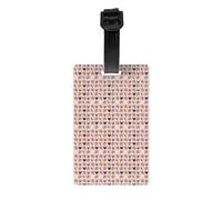 French Bulldog and Flowers Print Lightweight Luggage Tags for Suitcases Backpacks Business Journey Family Vacation