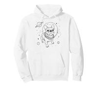 French Bulldog Astronaut Dog in Space Cosmos Planet Pullover Hoodie