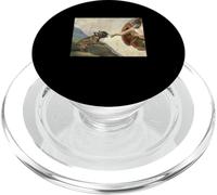 French Bulldog biting God's Hand Funny French Bulldog PopSockets PopGrip for MagSafe