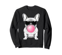 French Bulldog Blowing Bubble Funny Cute Frenchie Dog Lover Sweatshirt