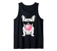 French Bulldog Blowing Bubble Funny Cute Frenchie Dog Lover Tank Top