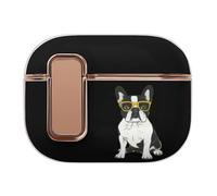 French Bulldog Bluetooth Headset Case Earphone Protective Cover with Magnets Lock Compatible with Airpods Pro 2