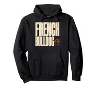 French Bulldog Bold Vintage Typography Dog Lover Pullover Hoodie