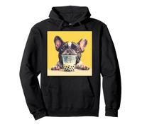 French Bulldog Bubble Tea Boba Dog Pullover Hoodie