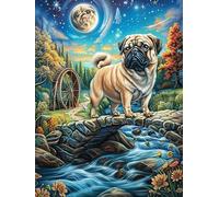 French Bulldog by Stream 500 Piece Premium Jigsaw Puzzle Wild Animal Adult Jigsaws Brain Training Hobby Home Decor Winter Gift Unique Shaped Recycled Material 500 PCS
