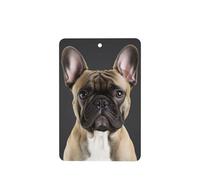 French Bulldog Car Air Fresheners 4 Pcs, Funny Hanging Car Air Fresheners Cute Long Lasting Scented Mirror Hanging Decoration Ornaments Gift Interior Decor Accessories For Men Women