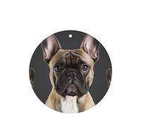 French Bulldog Car Air Fresheners 4 Pcs, Funny Hanging Car Air Fresheners Cute Long Lasting Scented Mirror Hanging Decoration Ornaments Gift Interior Decor Accessories For Men Women
