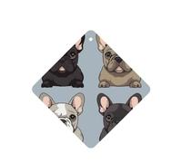 French Bulldog Car Air Fresheners 6 Pcs, Funny Hanging Car Air Fresheners Cute Long Lasting Scented Mirror Hanging Decoration Ornaments Gift Interior Decor Accessories For Men Women