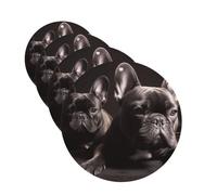 french bulldog Car Air Fresheners Cards 4 Pcs Hanging Fragrance Scented Cards Long-Lasting Car Aromatherapy Tablets for Wardrobe Bathroom Car Interior Mirror Pendant Gifts