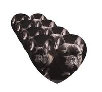 french bulldog Car Air Fresheners Cards 4 Pcs Hanging Fragrance Scented Cards Long-Lasting Car Aromatherapy Tablets for Wardrobe Bathroom Car Interior Mirror Pendant Gifts