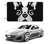 French Bulldog Car Windshield Sun Shade Keep Car Interior Cool 51"x28" Folding Front Window Sun Shade, Heat Shield for SUV, Truck, Blocks UV
