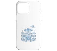 French Bulldog Cowboy Wild West UFO Case for iPhone 16 Pro Max