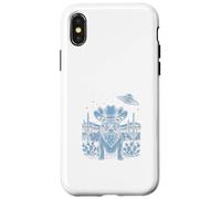 French Bulldog Cowboy Wild West UFO Case for iPhone X/XS