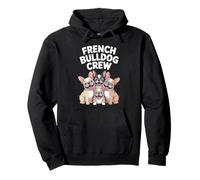 French Bulldog Crew Cute Cartoon for Dog Owners Pet Frenchie Pullover Hoodie