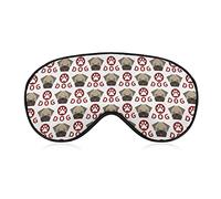 French Bulldog Cute Doggy Face Sleep Eye Mask Soft Sleep Cover Blindfold Sleeping Mask Cover for Sleep Travel