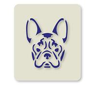 French Bulldog Design Crafting Card Making Face Painting Stencil 7cm x 6cm 190micron Washable Reusable Mylar