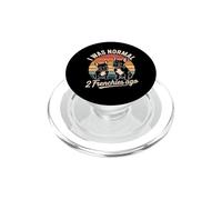 French Bulldog Design For Frenchie Lovers - I Was Normal PopSockets PopGrip for MagSafe