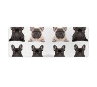 French Bulldog Desk Mat with Stitched Edges, Rubber Mouse Mat for Keyboard Mats Non-Slip Waterproof Desk Pad Office Supplies Large Gaming Mouse Pad for Home Work
