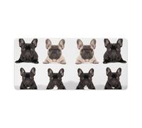 French Bulldog Desk Mat with Stitched Edges, Rubber Mouse Mat for Keyboard Mats Non-Slip Waterproof Desk Pad Office Supplies Large Gaming Mouse Pad for Home Work