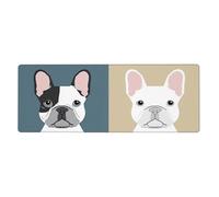 French Bulldog Desk Protector Mat, Extra Large and Durable Desk Pad with Non-Slip Backing for Home Office Use