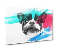 French Bulldog Dog (2) V2 Canvas Print | Gallery Wrapped 30mm Frame Wall Art | 30x20 inches | Ready to Hang | French Animals Picture | Living Room Bedroom Lounge Office