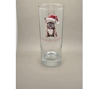 French Bulldog Dog Breed Glass Tumbler. Christmas Glass, Frenchie
