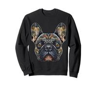 French Bulldog Dog Motif Pet Art Mandala French Bulldog Sweatshirt