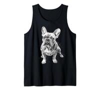 French Bulldog Dog Motif Pet Artwork French Bulldog Tank Top