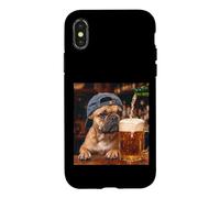 French Bulldog Drinking Beer Funny Dog Meme Case for iPhone X/XS