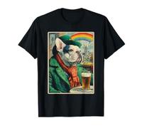 French Bulldog Drinking Beer St Patricks Day Frenchie Dog T-Shirt
