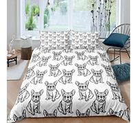French Bulldog Duvet Cover Cute Puppy Bedding Set Funny Domestic Pets Decor Lightweight Comforter Cover For Kids Boys Girls Teens 1 Duvet Cover With 1 Pillow Cases Single Size